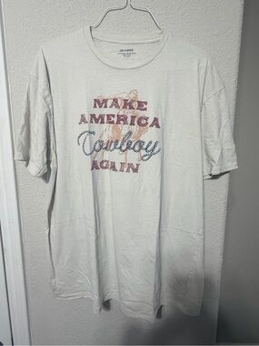 Women’s Make America Cowboy Again Graphic Tee - Beige